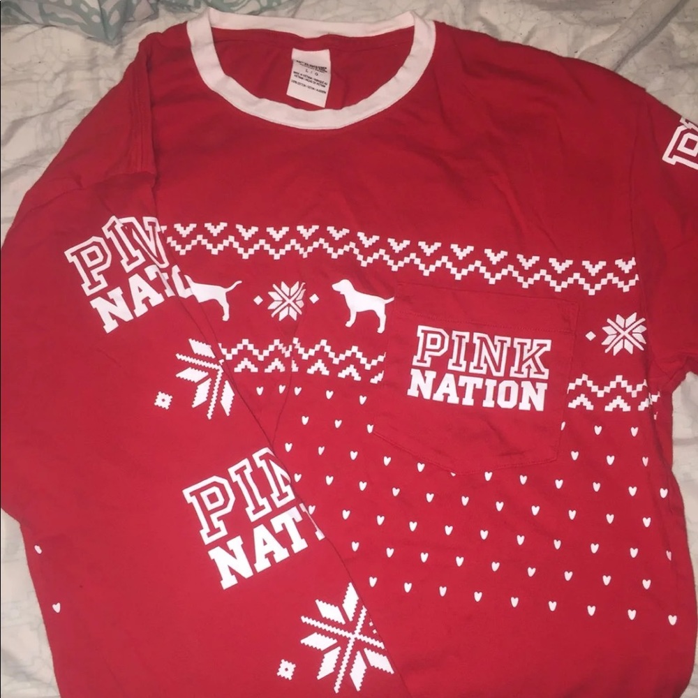 Pink nation long sleeve